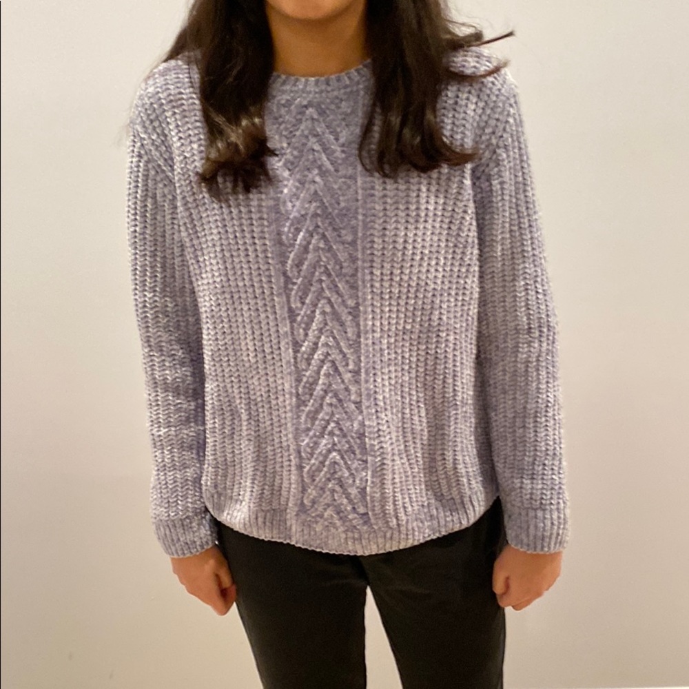 Cozy Lavender Knit Sweater